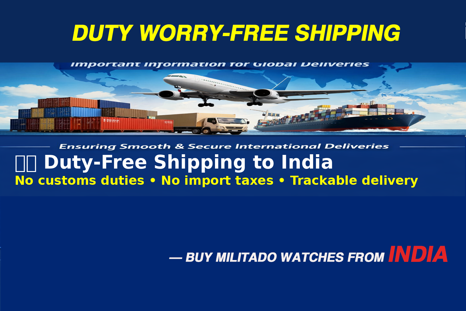 Customs Duty Included Postal Shipping Service is Avaiable for India Customers