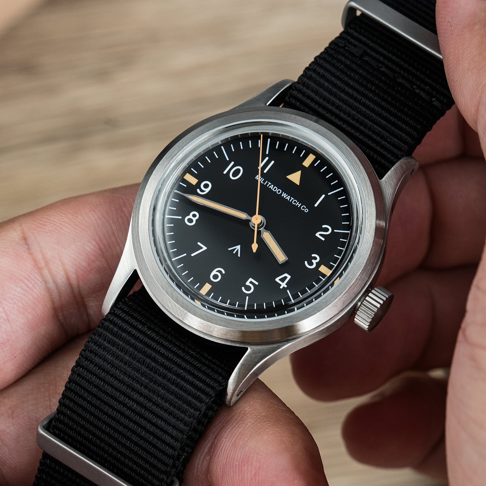 ★11.11 Sale★Militado 36mm Retro Military Watch VH31/VH65 Sweeping Hand ML14 V2