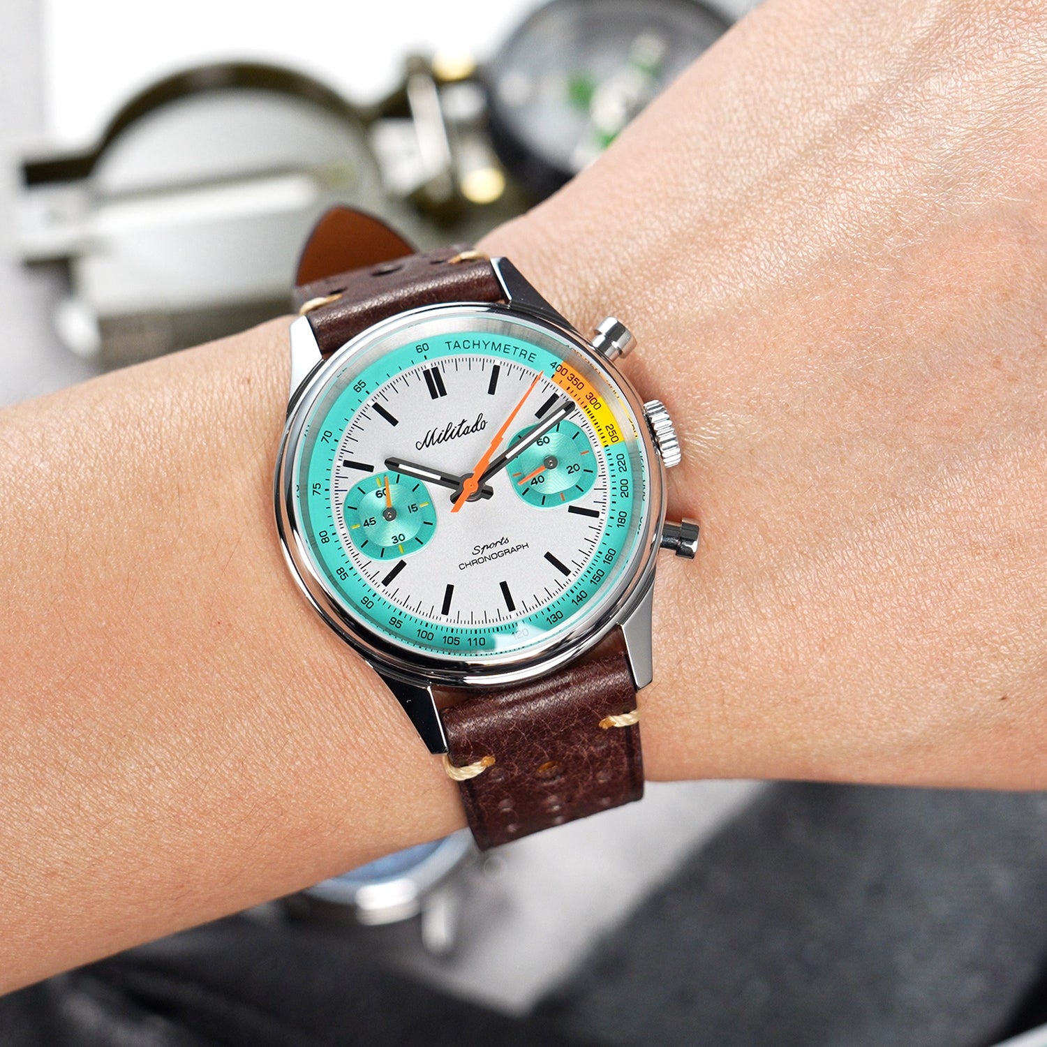 š„Flash Saleš„Militado Miyota 6S21 Chronograph Watch 40mm Men Watch ML23