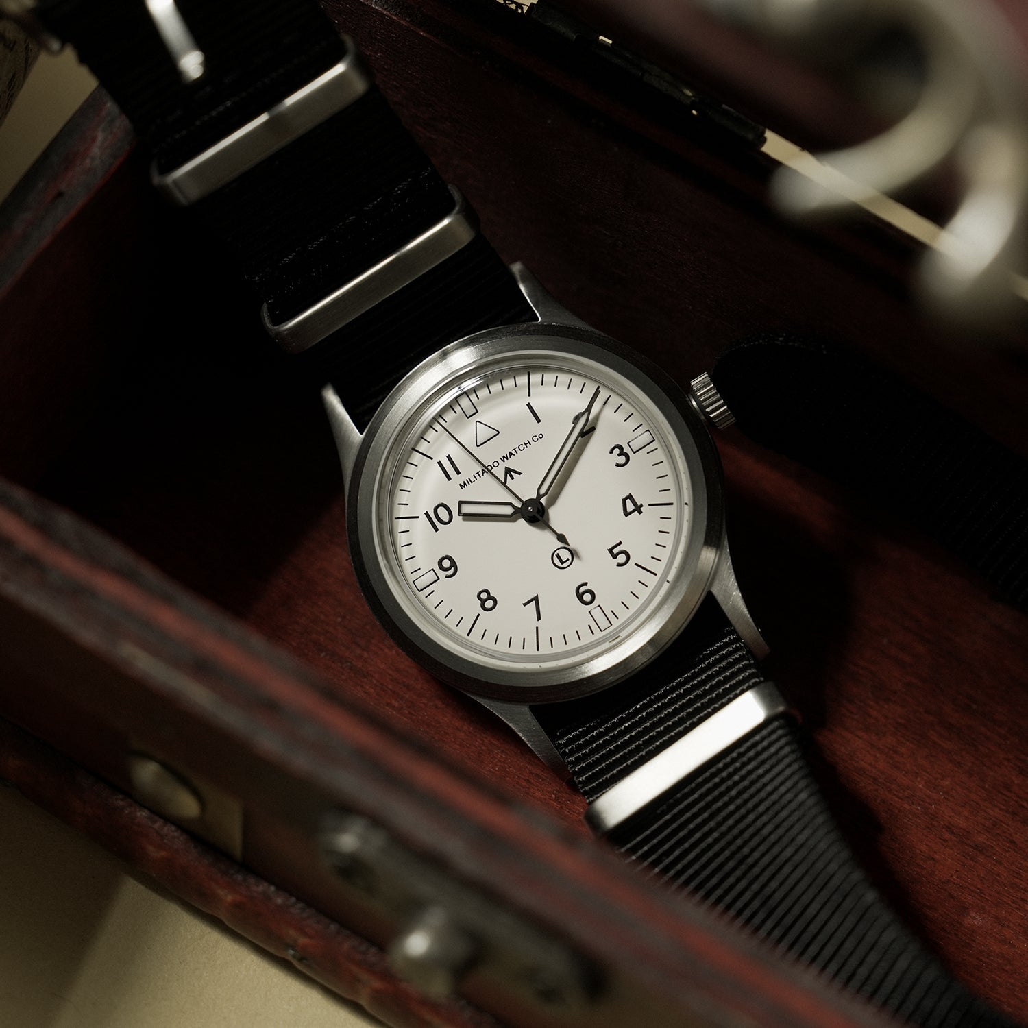 💥Spring Sale💥Militado 36mm Retro Military Watch VH31/VH65 Sweeping Hand ML14 V2