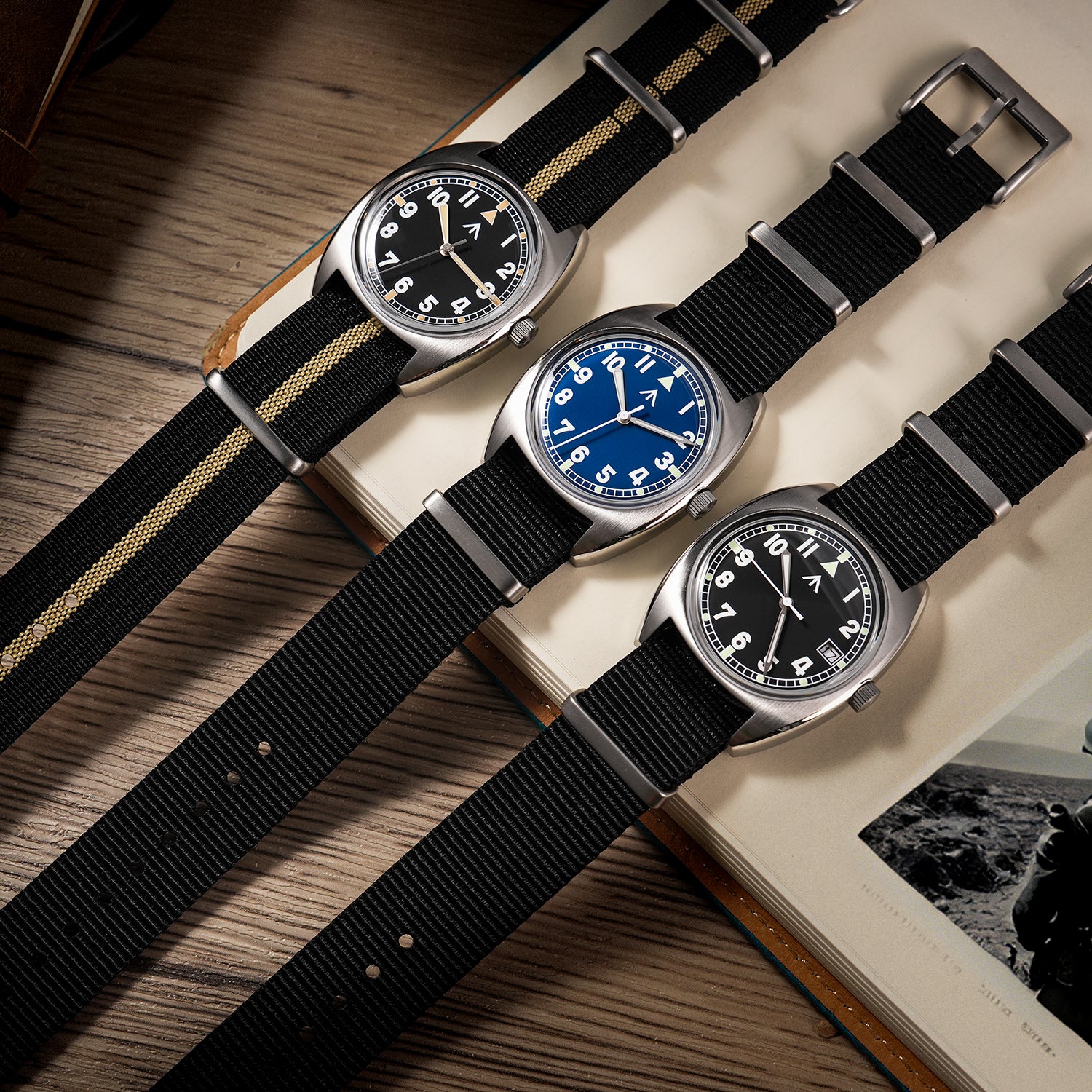★SuperOfertas ★Militado 38mm Reloj militar de campo con cristal de zafiro ML05