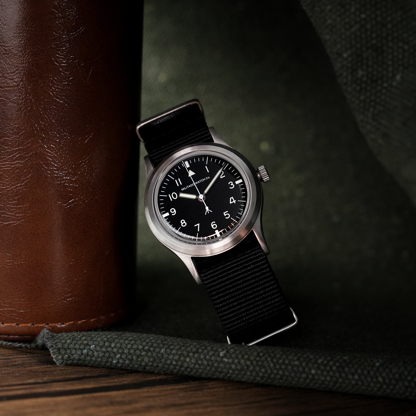 💥Spring Sale💥Militado 36mm Retro Military Watch VH31/VH65 Sweeping Hand ML14 V2