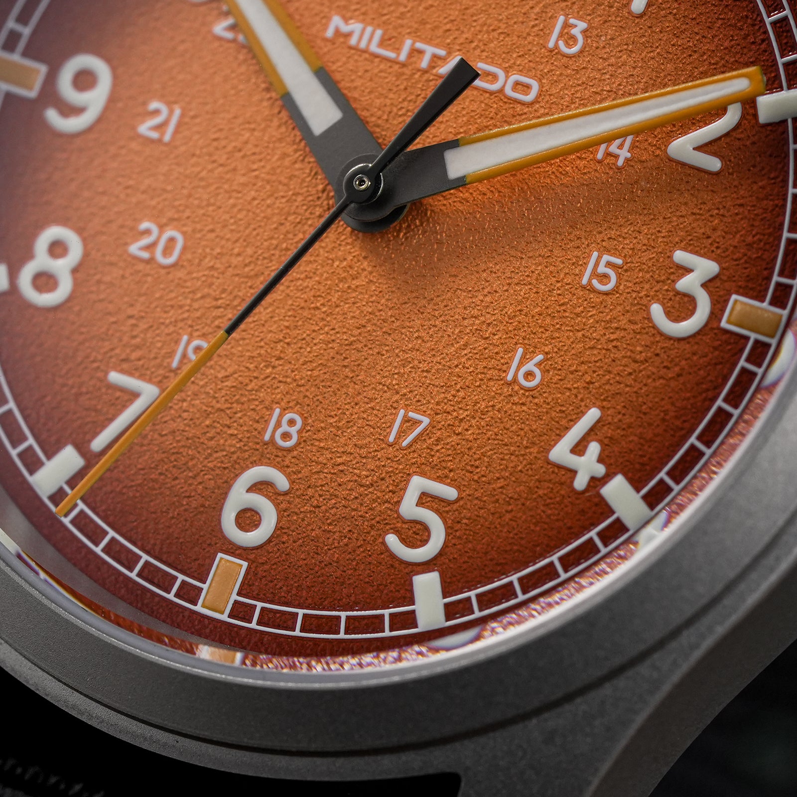 💥New Released💥Militado 38mm Military Watch VH31 Sweeping Hand Movt Watch ML24