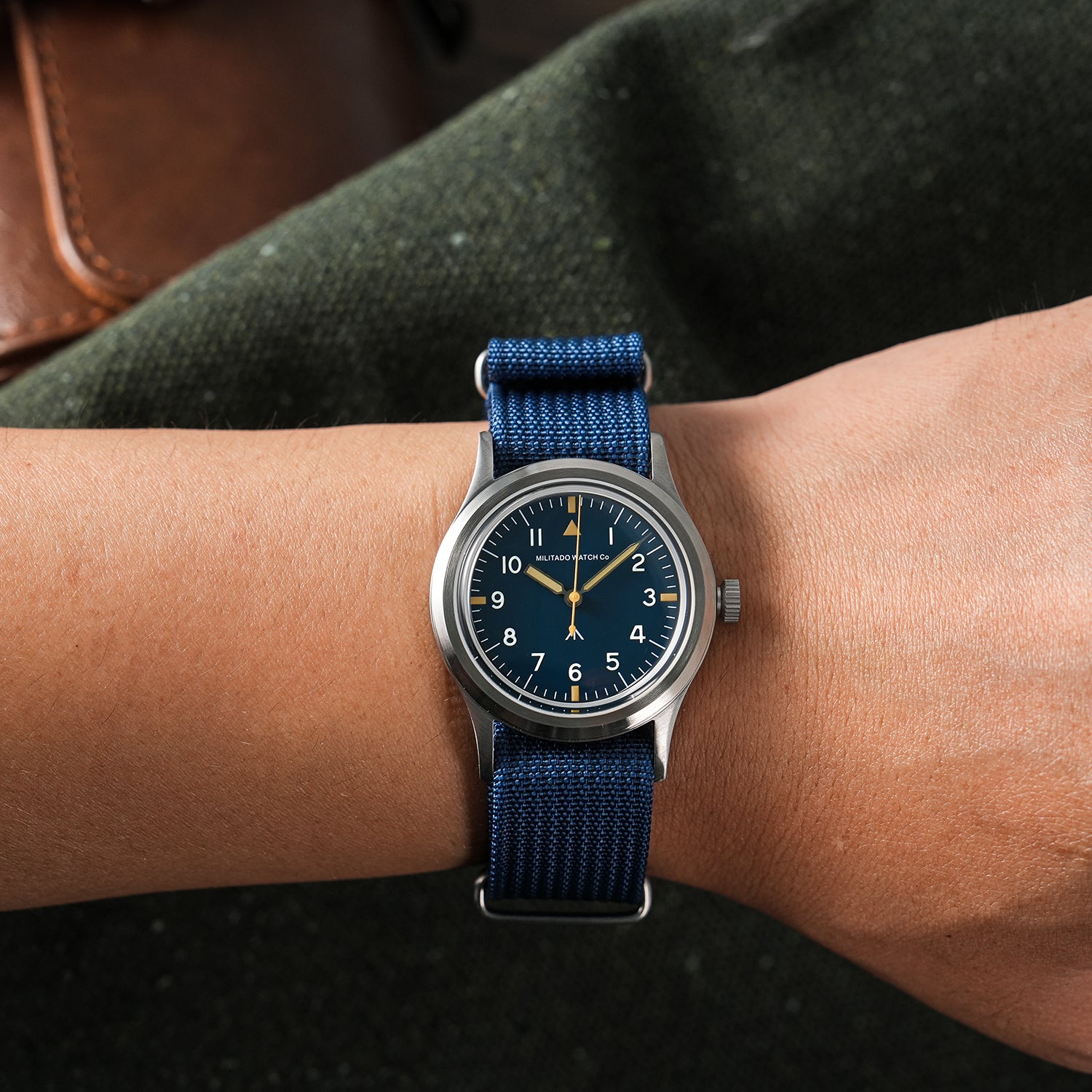 💥Spring Sale💥Militado 36mm Retro Military Watch VH31/VH65 Sweeping Hand ML14 V2