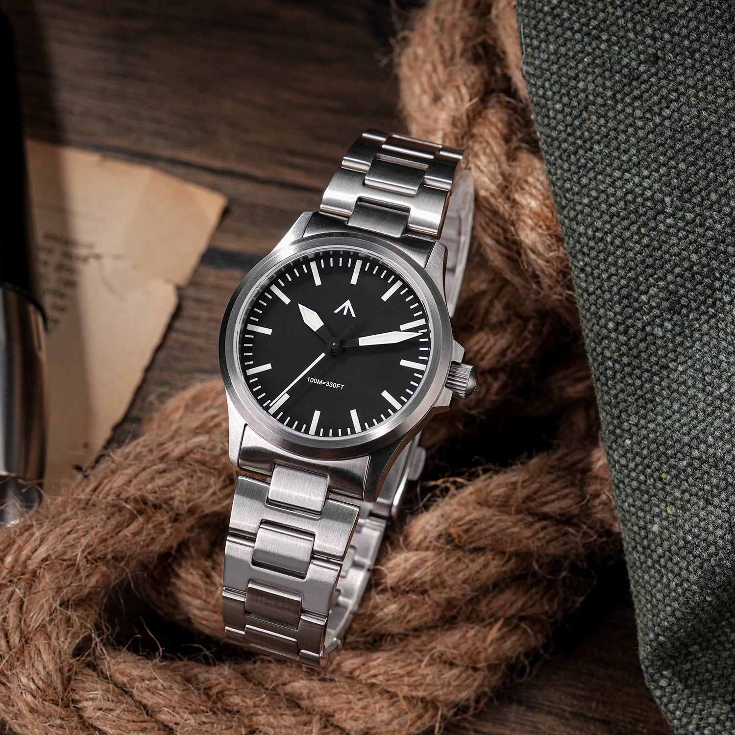 ★SuperOfertas ★Militado 38mm Reloj militar de campo con cristal de zafiro ML05