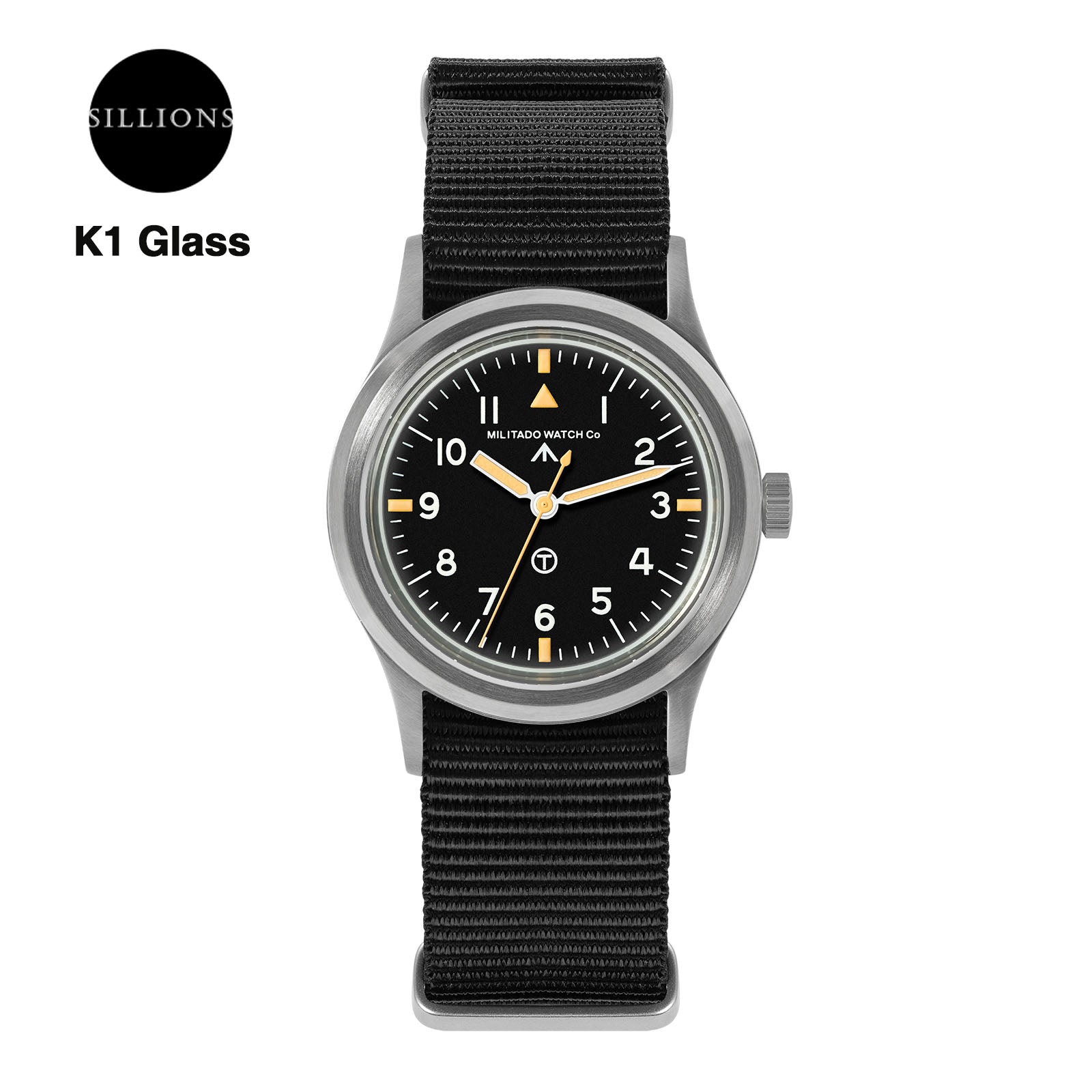 💥Spring Sale💥Militado 36mm Retro Military Watch VH31/VH65 Sweeping Hand ML14 V2