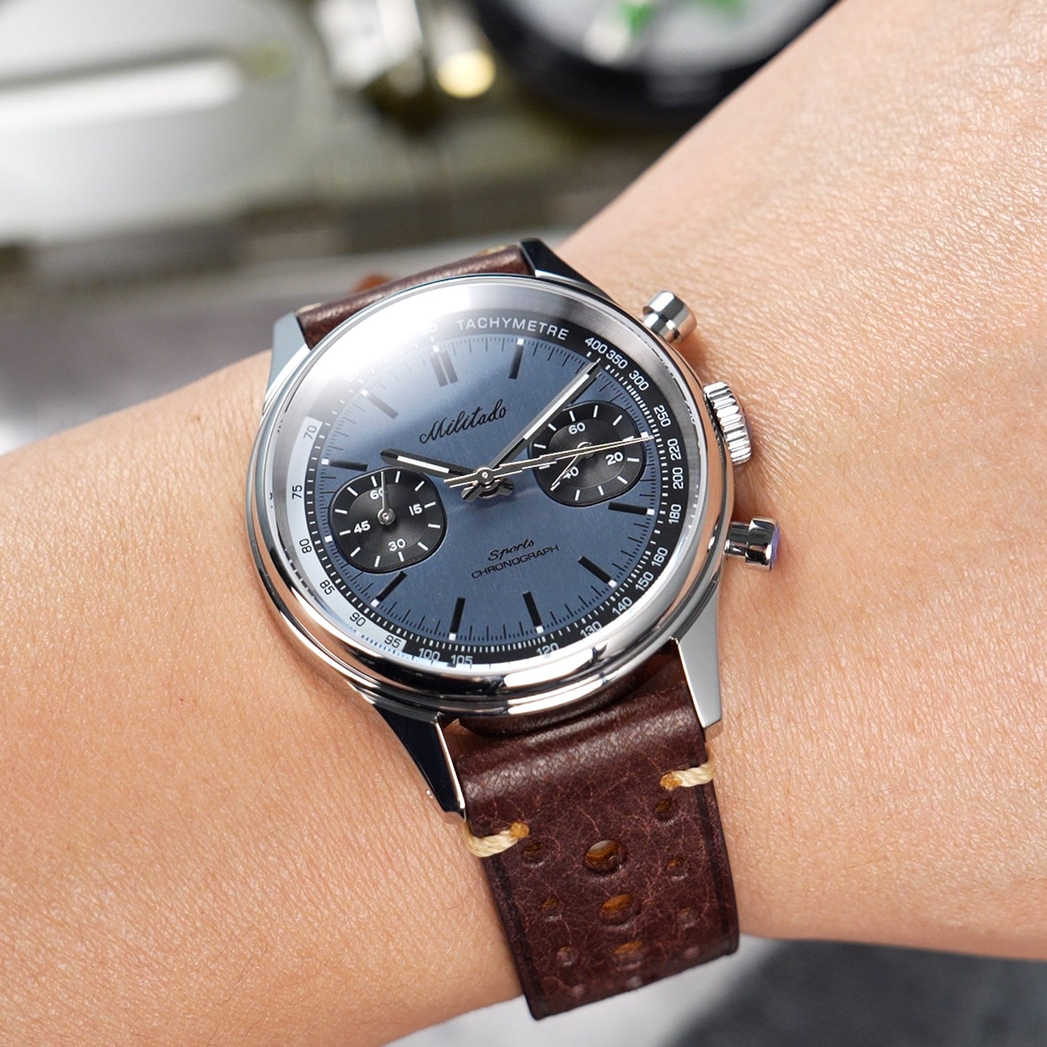 š„Flash Saleš„Militado Miyota 6S21 Chronograph Watch 40mm Men Watch ML23