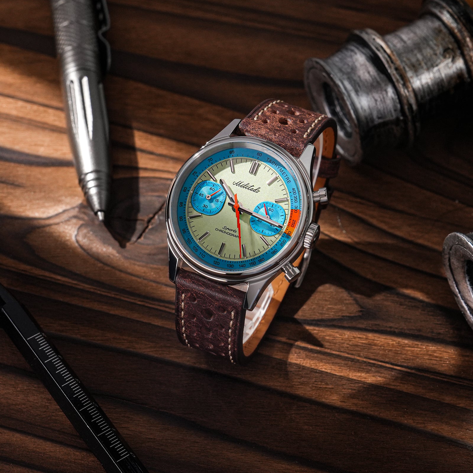 💥Flash Sale💥Militado Miyota 6S21 Chronograph Watch 40mm Men Watch ML23