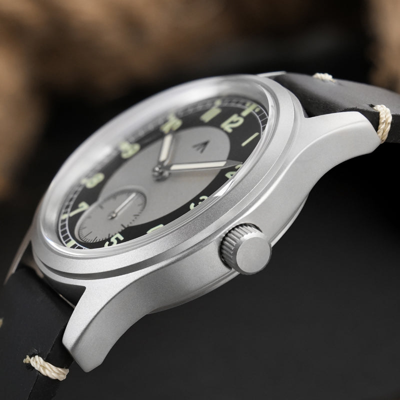 Reloj de campo de cuarzo Militado 36 mm D12 - Manecillas tipo catedral