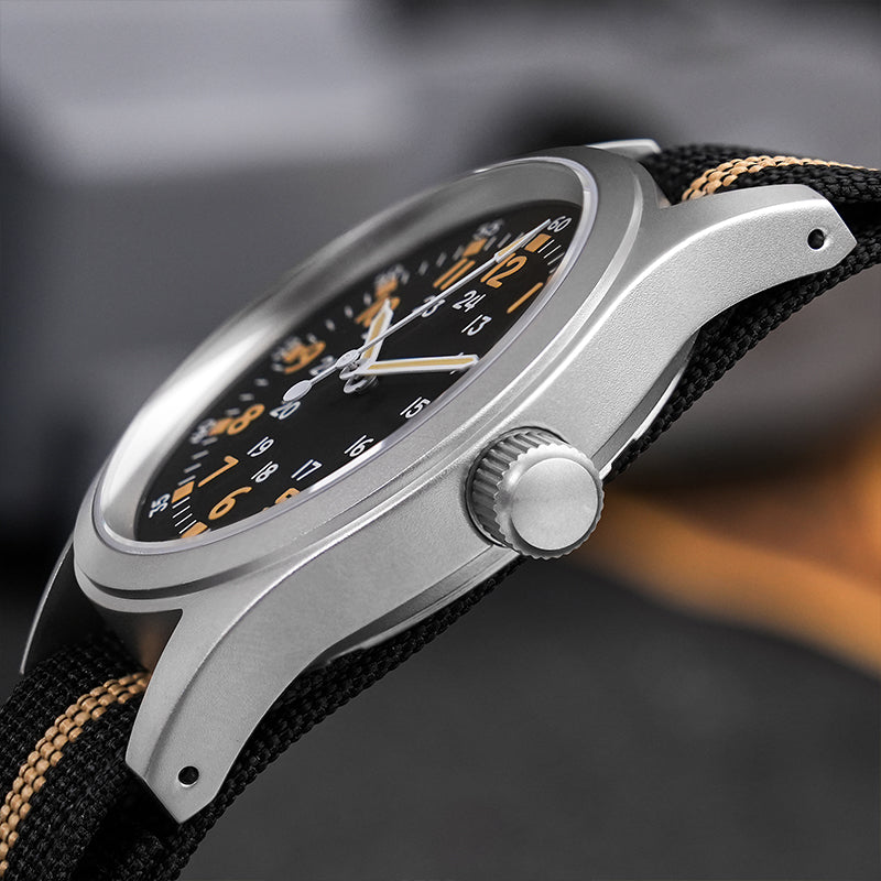 š„Spring Saleš„Militado VH31 Vintage Field Watch ML05 24hours Black Dial