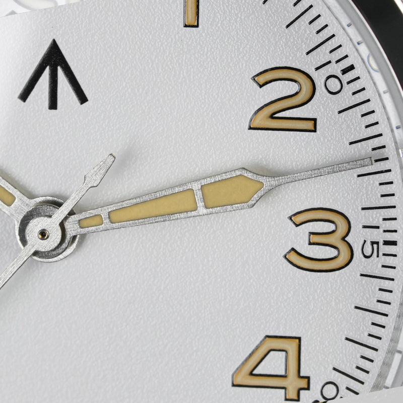 Militado VH31 38mm Sapphire Crystal Field Watch ML08 White Dial