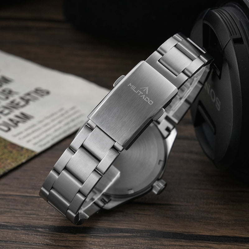 Militado 36 mm Reloj de campo de cuarzo D12 - Agujas tipo lápiz