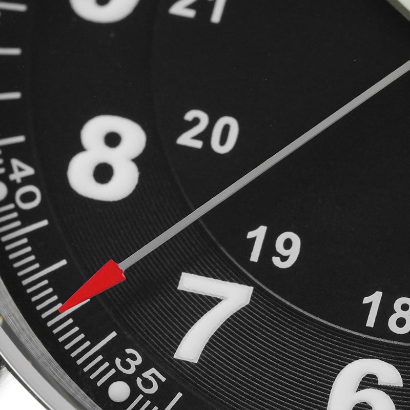 Militado 36 mm Reloj de campo de cuarzo D12 - Agujas tipo lápiz