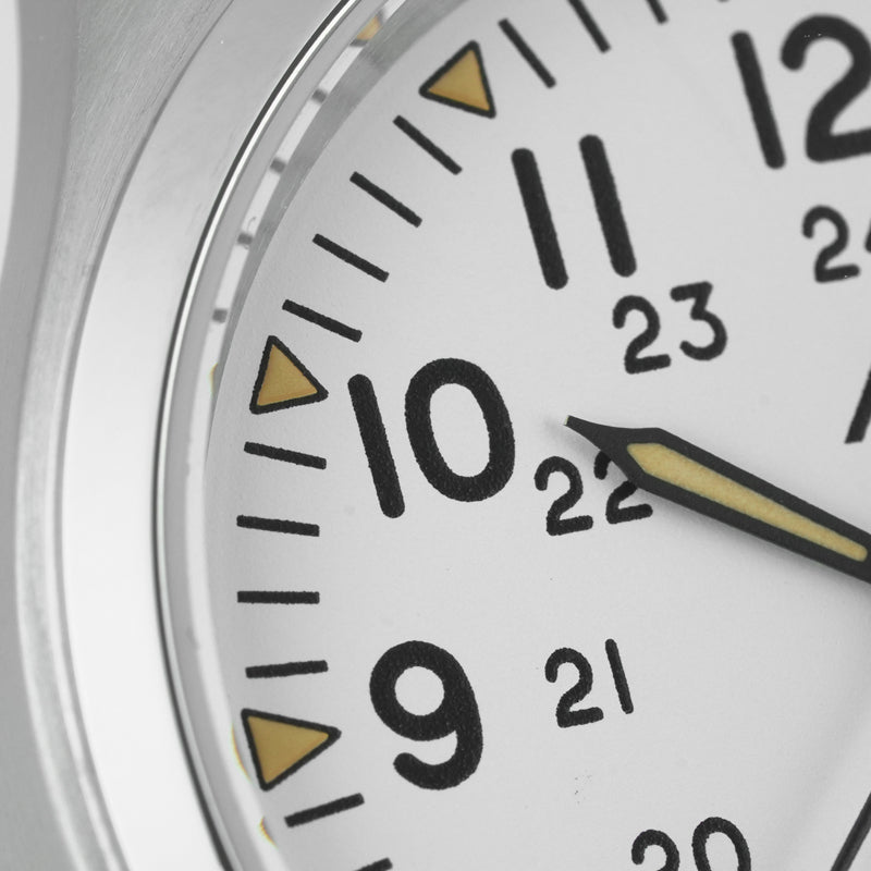 Militado 36 mm Reloj de campo de cuarzo D12 - Agujas tipo lápiz