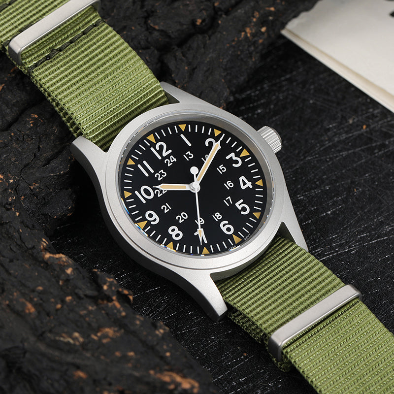 ★SuperOfertas ★Militado 38mm Reloj militar de campo con cristal de zafiro ML05