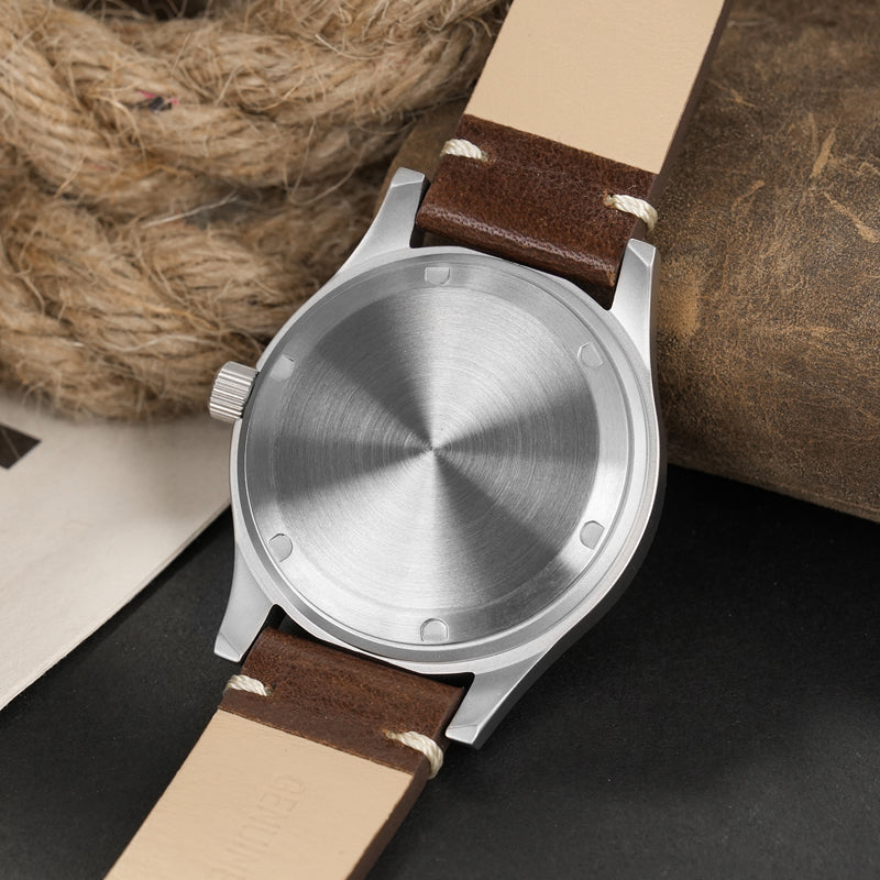 Reloj de campo de cuarzo Militado 36 mm D12 - Manecillas tipo catedral