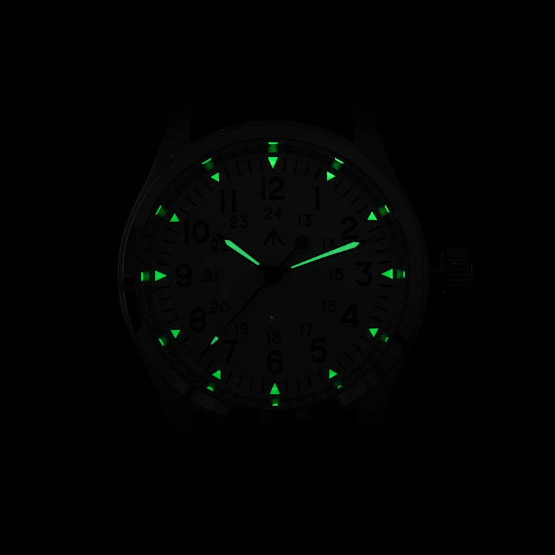 Militado 36 mm Reloj de campo de cuarzo D12 - Agujas tipo lápiz