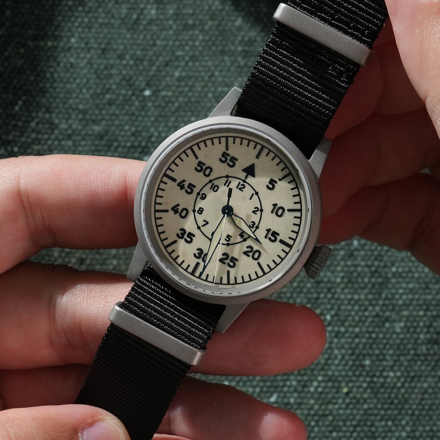 Militado 37mm Sapphire Crystal Retro Flieger Pilot Watch ML10 V2