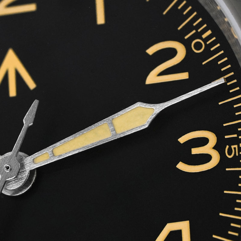 Militado 36 mm Reloj de campo de cuarzo D12 - Agujas tipo lápiz