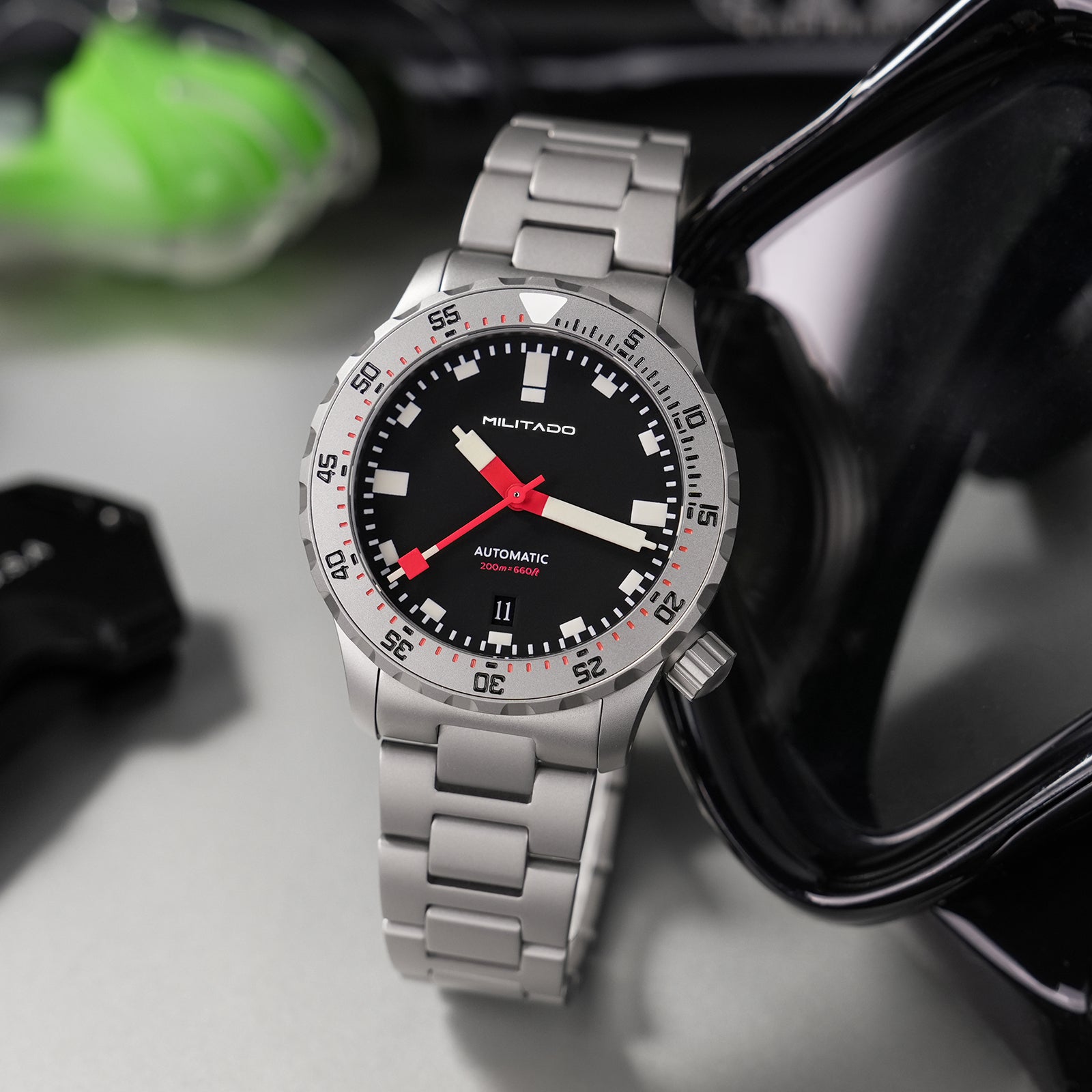 š„Spring Saleš„Militado 39mm Dive Watch PT5000 Automatic Mech Watch ML20