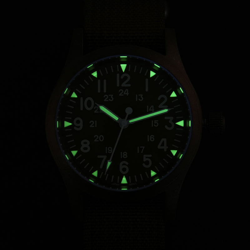 ★SuperOfertas ★Militado 38mm Reloj militar de campo con cristal de zafiro ML05