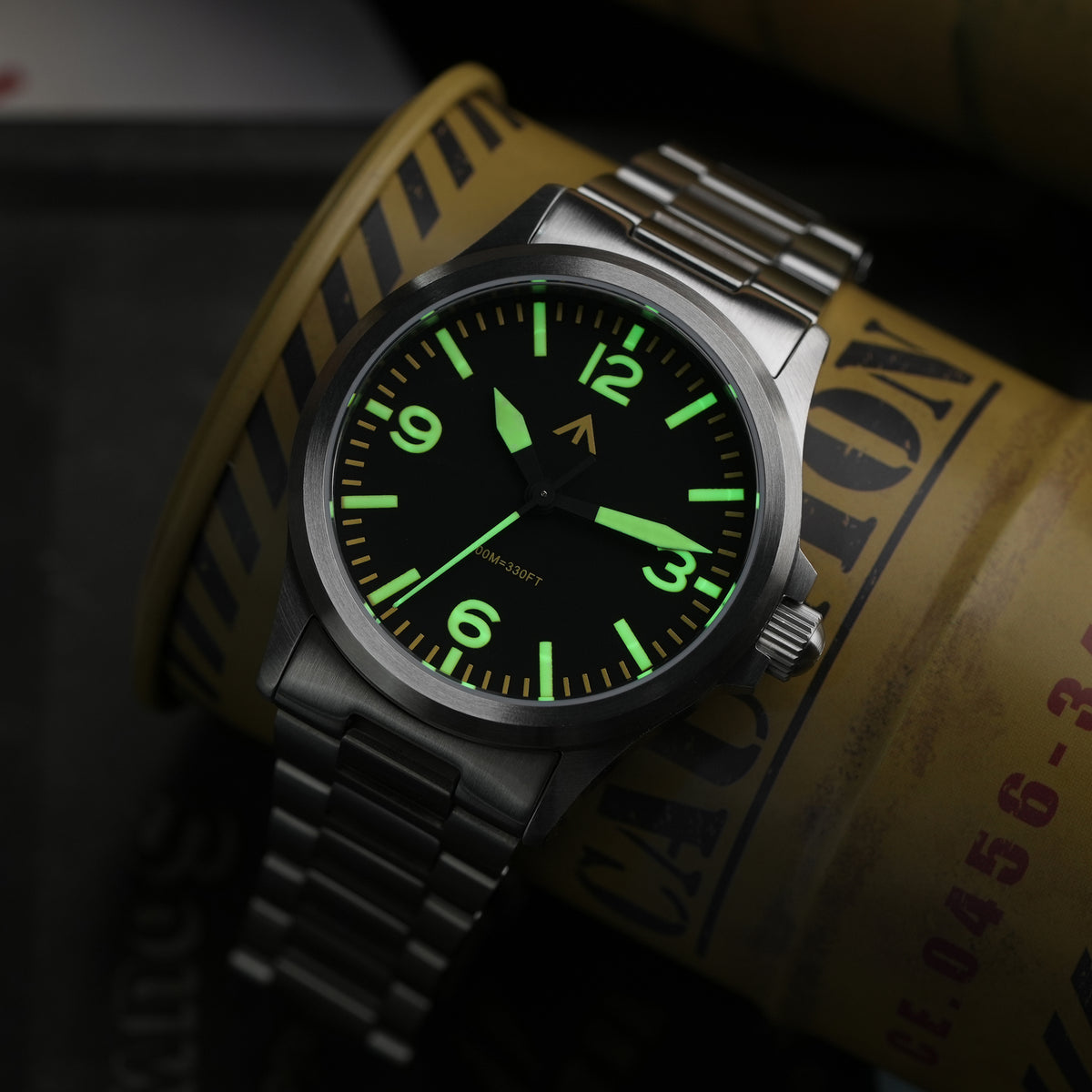 Militado 36mm Field Watch VH31 Sweeping Movt Men Watch ML18