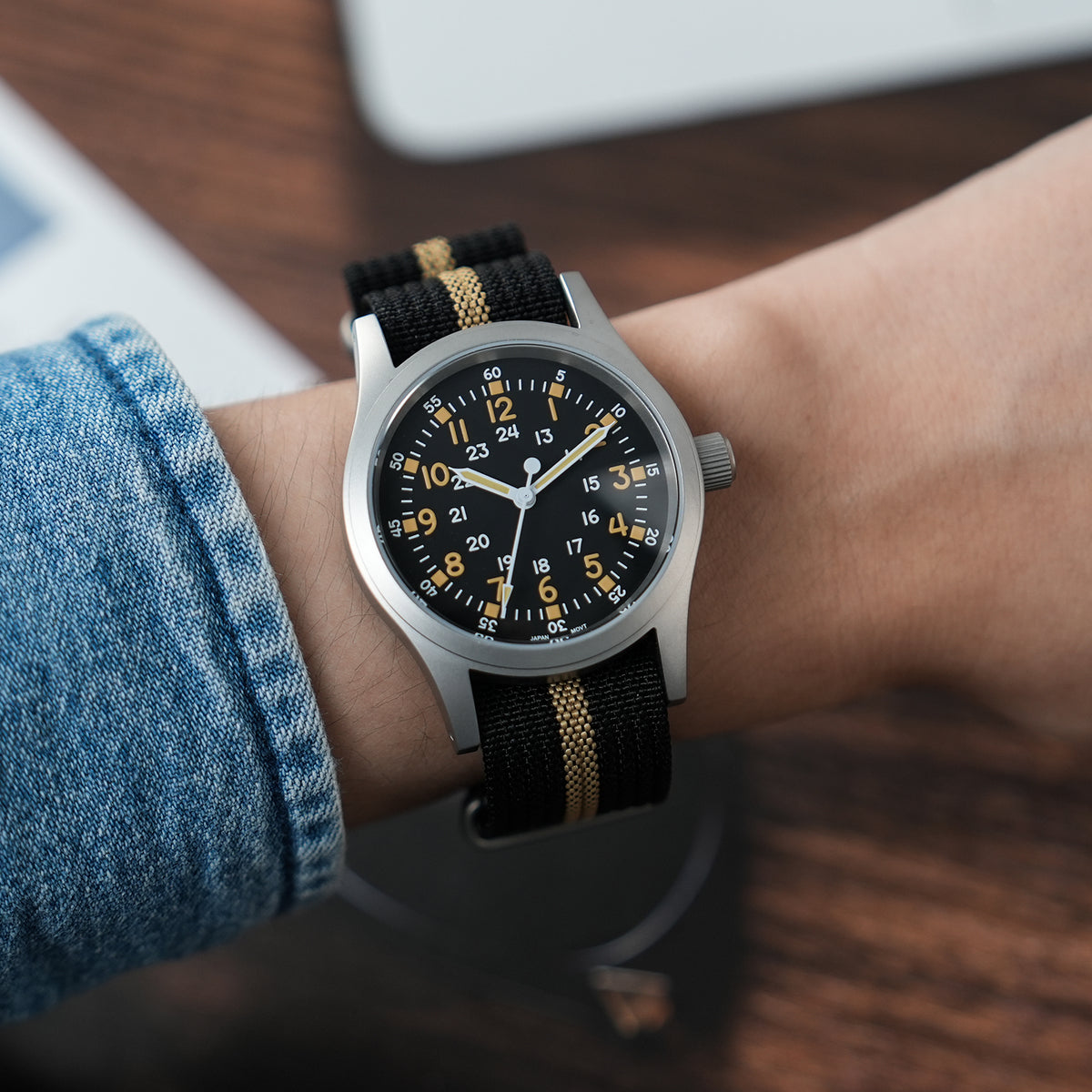 Militado 38mm Field Watch 2035 Movt Military Watch ML05B