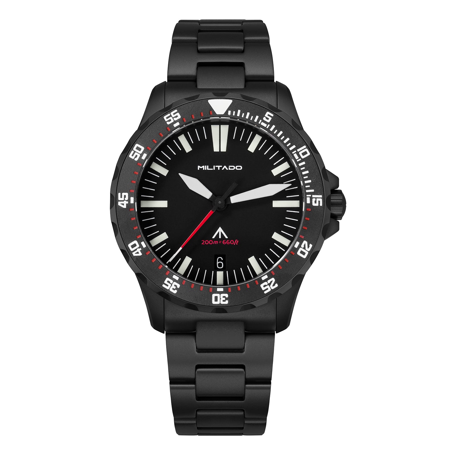 ★11.11 SALE★Militado 39mm Dive Watch Sapphire Crystal Military Watch ML16