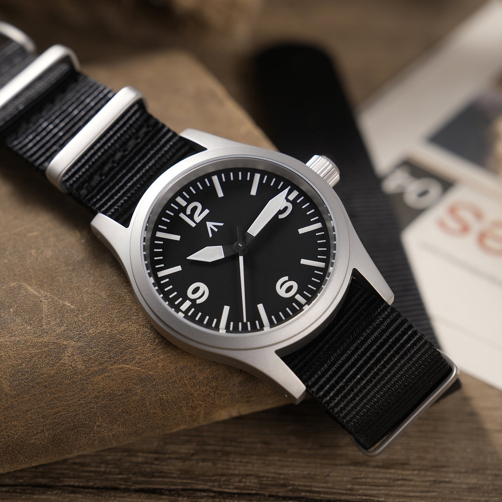 ★SuperOfertas ★Militado 38mm Reloj militar de campo con cristal de zafiro ML05