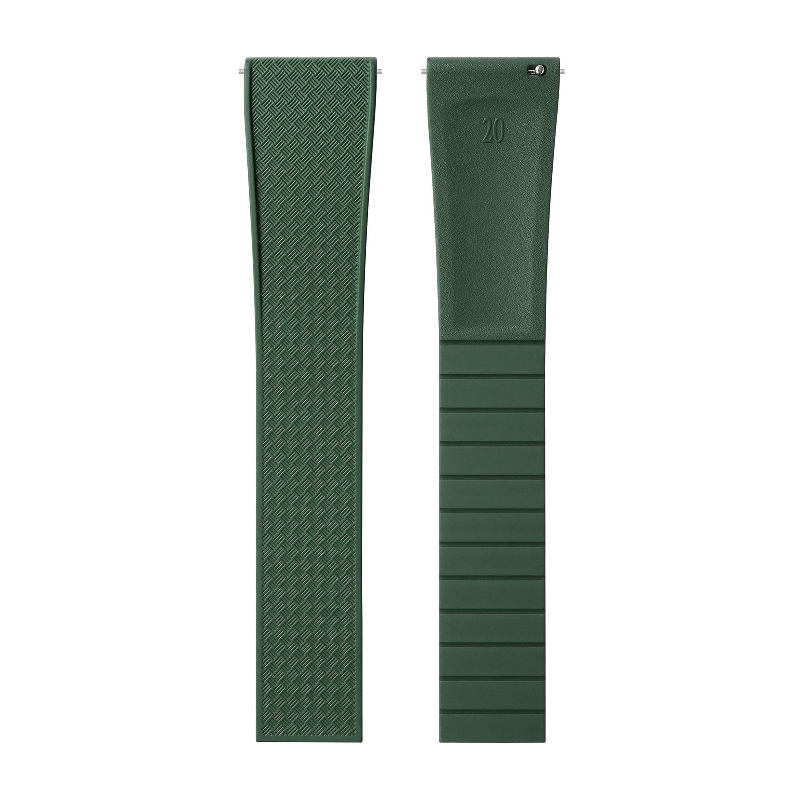 Premium-Grade FKM Rubber Watchband Cut-To-Size Rubber Strap 20mm 22mm