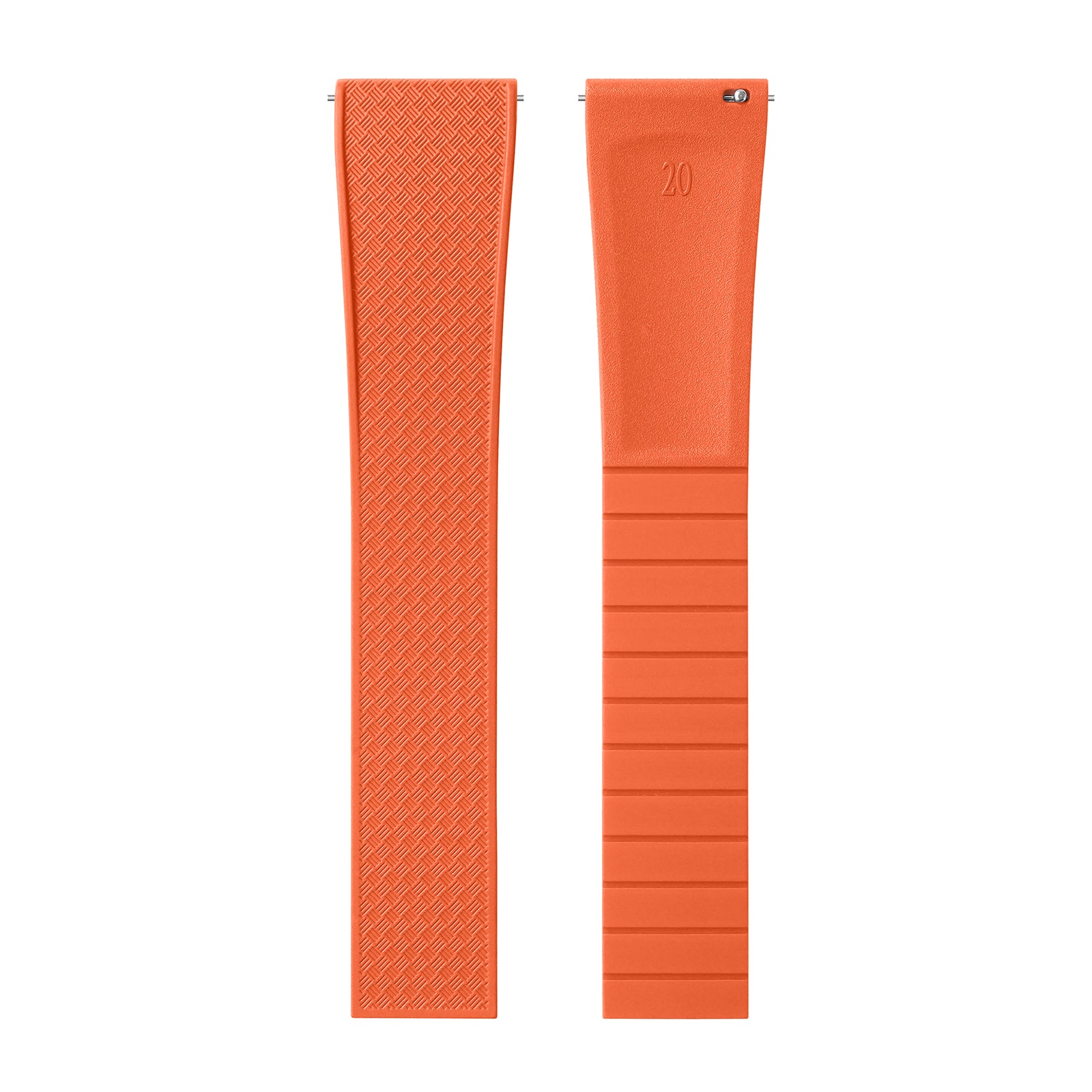 Premium-Grade FKM Rubber Watchband Cut-To-Size Rubber Strap 20mm 22mm