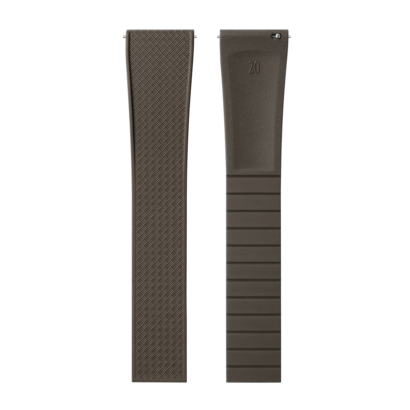 Premium-Grade FKM Rubber Watchband Cut-To-Size Rubber Strap 20mm 22mm