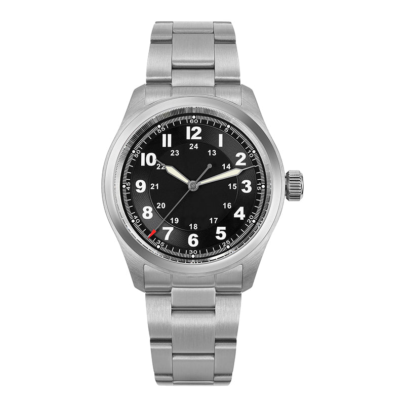 Militado 36 mm Reloj de campo de cuarzo D12 - Agujas tipo lápiz