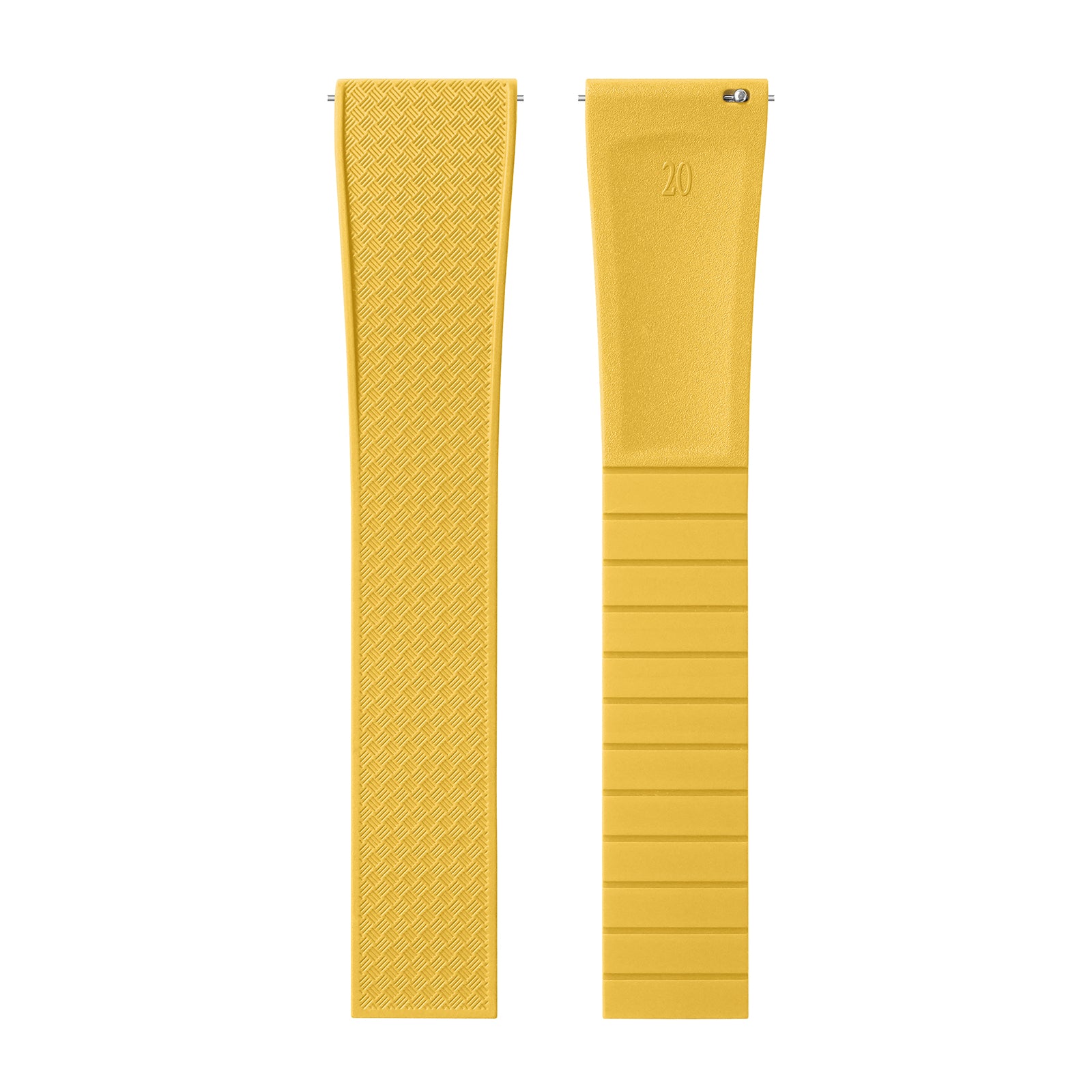 Premium-Grade FKM Rubber Watchband Cut-To-Size Rubber Strap 20mm 22mm