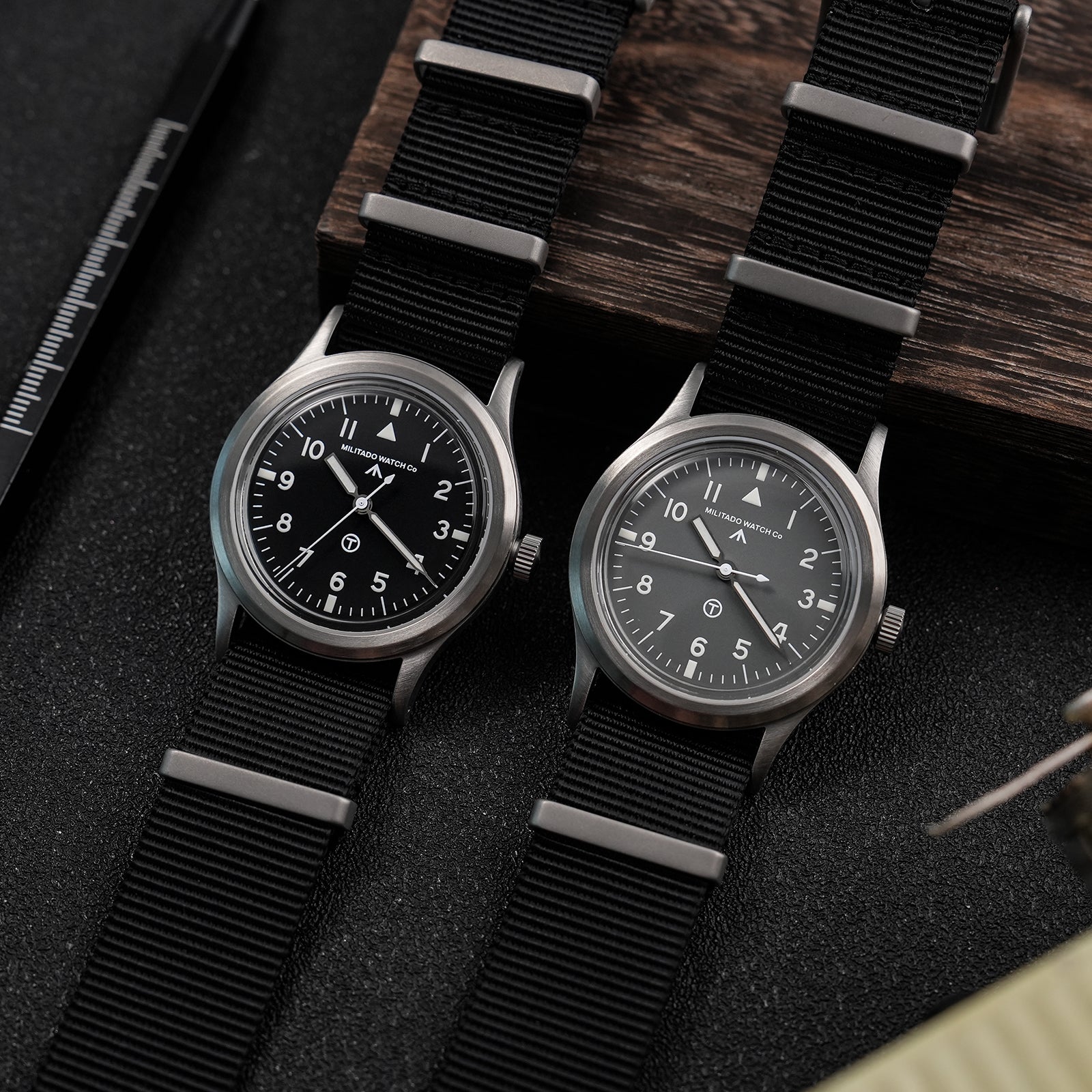 💥Spring Sale💥Militado 36mm Retro Military Watch VH31/VH65 Sweeping Hand ML14 V2