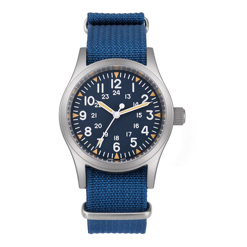 Militado VH31 Vintage Military Watch ML05 Blue Dial