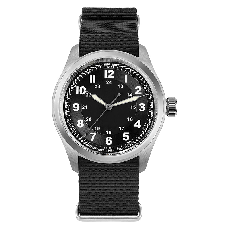 Militado 38mm Sapphire Crystal Field Watch ML08 Green Dial
