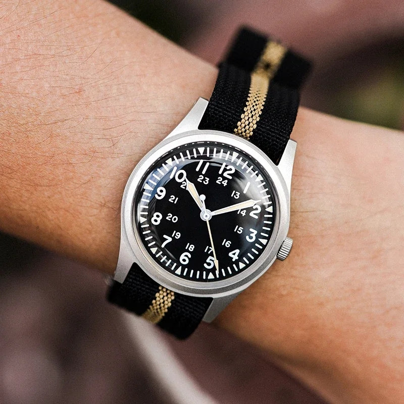 ★Black Friday★RDUNAE Retro Military 34.5mm Men Watch