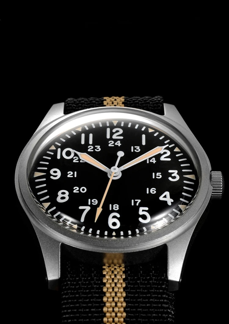 ★Black Friday★RDUNAE Retro Military 34.5mm Men Watch