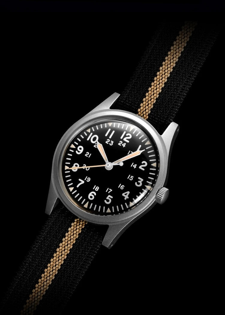 ★Black Friday★RDUNAE Retro Military 34.5mm Men Watch