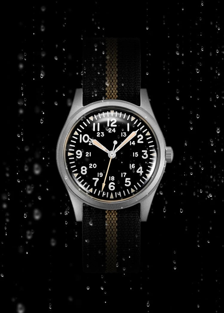 ★Black Friday★RDUNAE Retro Military 34.5mm Men Watch