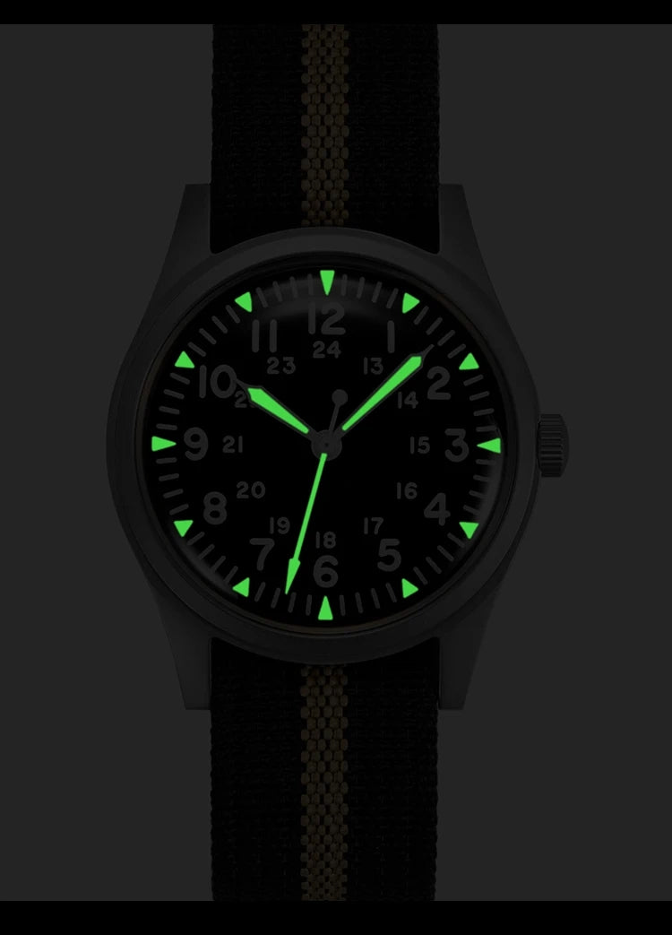★Black Friday★RDUNAE Retro Military 34.5mm Men Watch