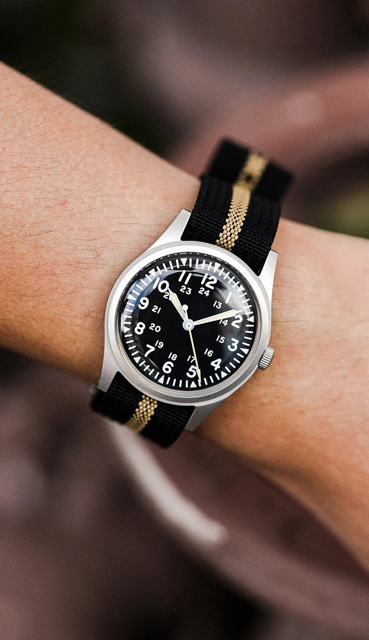 ★Black Friday★RDUNAE Retro Military 34.5mm Men Watch