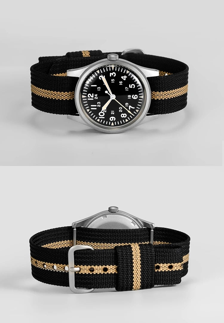 ★Black Friday★RDUNAE Retro Military 34.5mm Men Watch