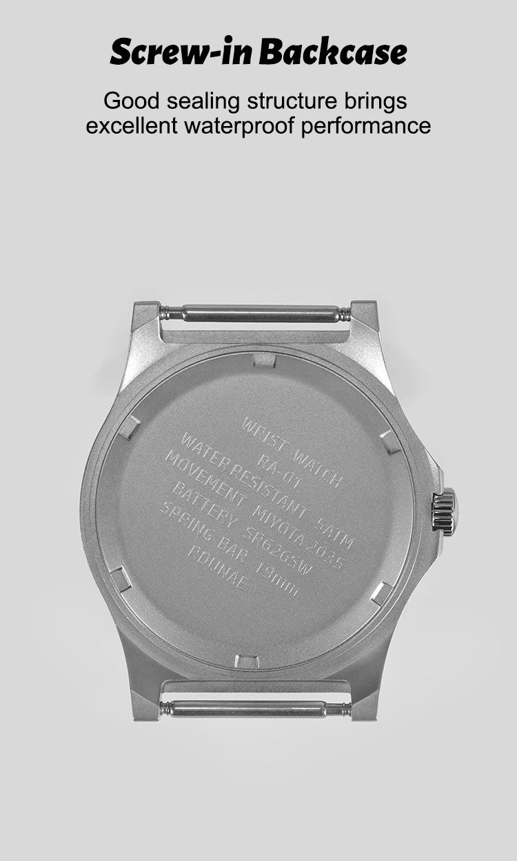 ★Black Friday★RDUNAE Retro Military 36.8mm Men Watch