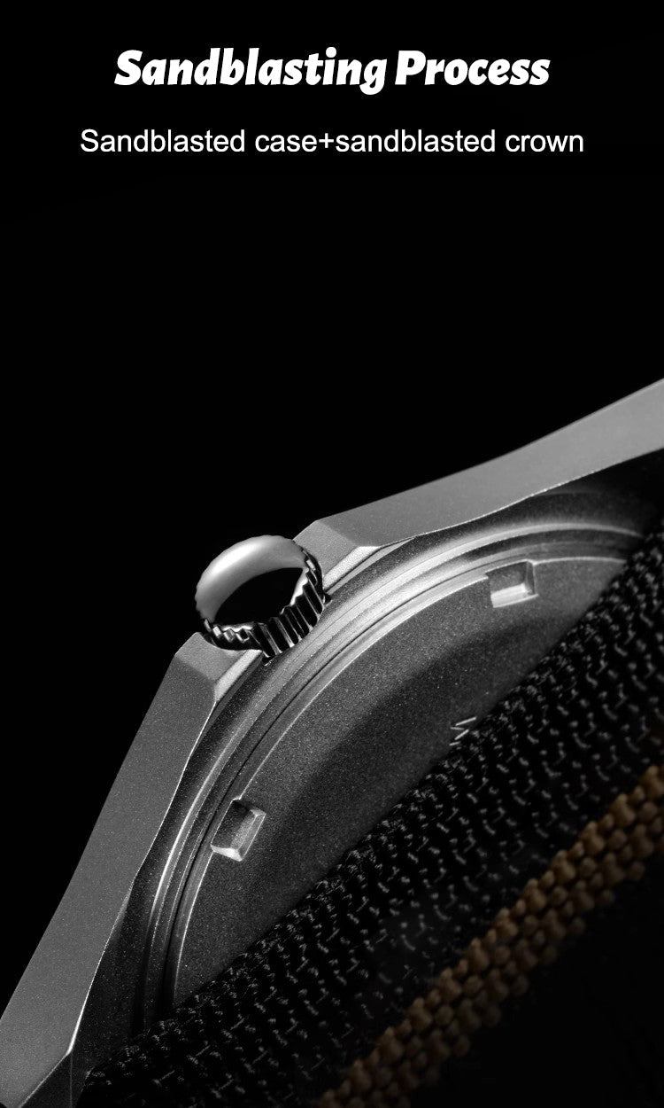 ★Black Friday★RDUNAE Retro Military 36.8mm Men Watch