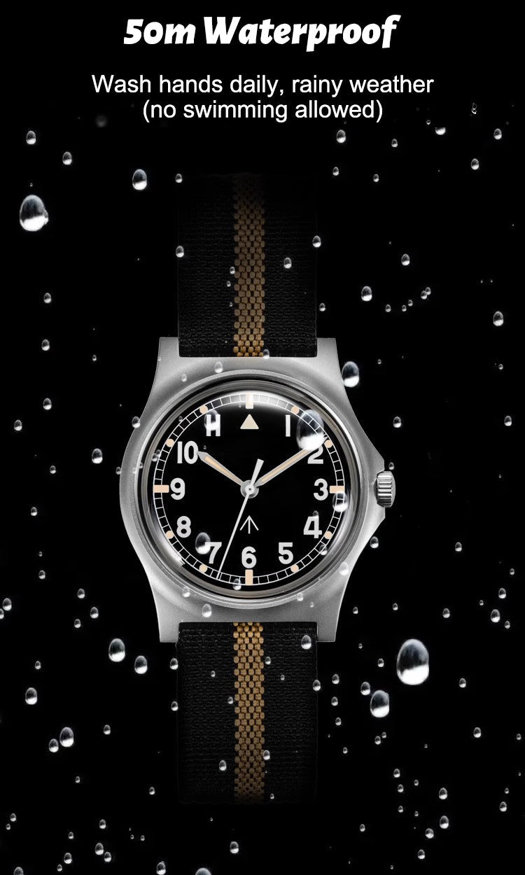 ★Black Friday★RDUNAE Retro Military 36.8mm Men Watch
