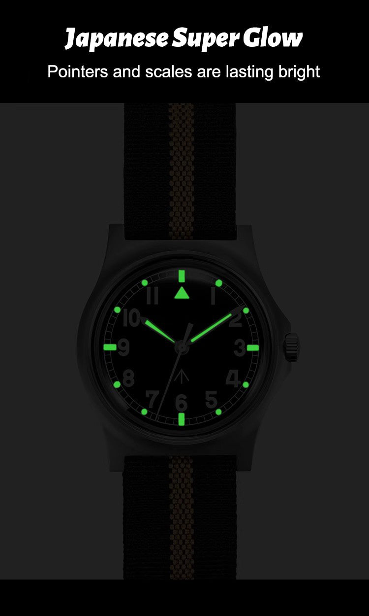 ★Black Friday★RDUNAE Retro Military 36.8mm Men Watch