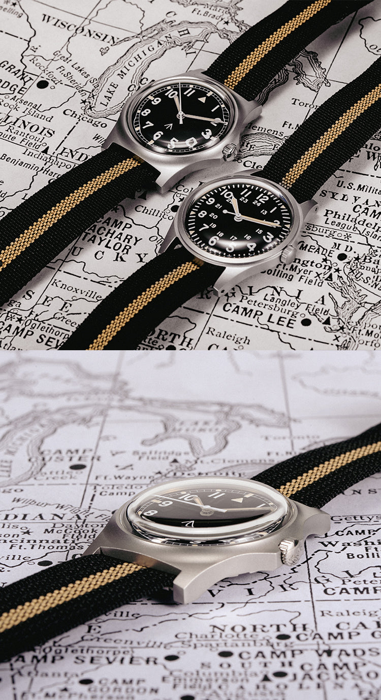 ★Black Friday★RDUNAE Retro Military 36.8mm Men Watch