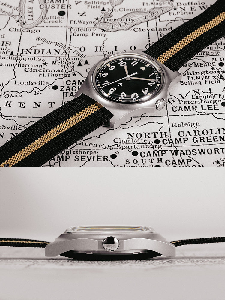 ★Black Friday★RDUNAE Retro Military 36.8mm Men Watch